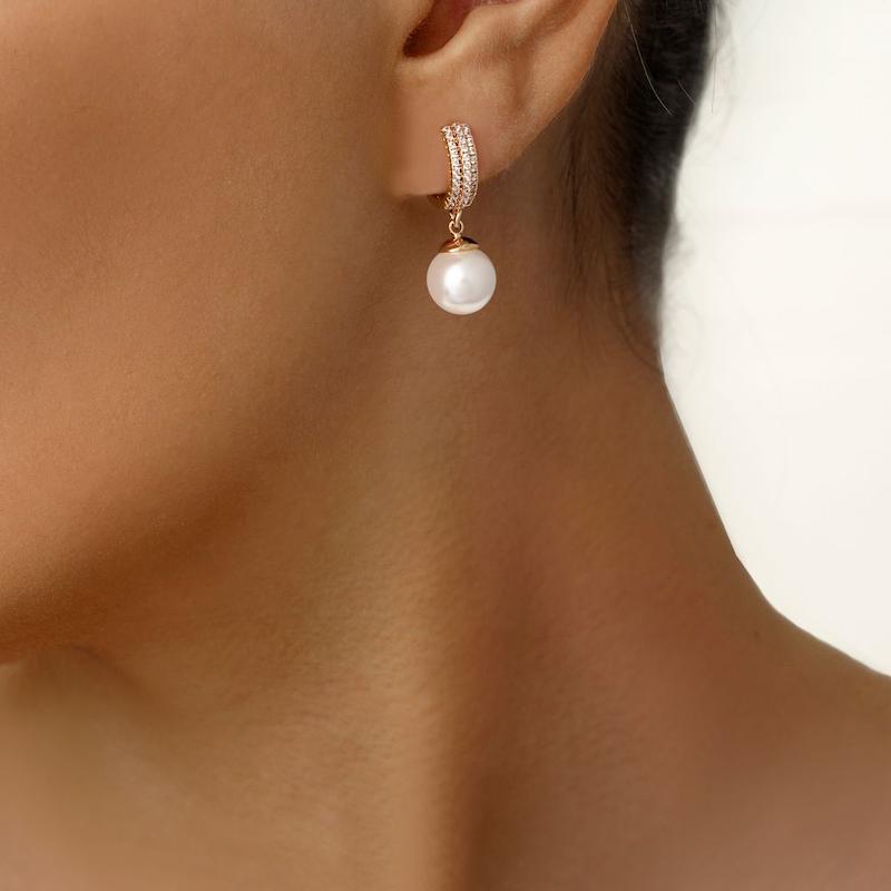 گوشواره مروارید آویز ژوپینگ 