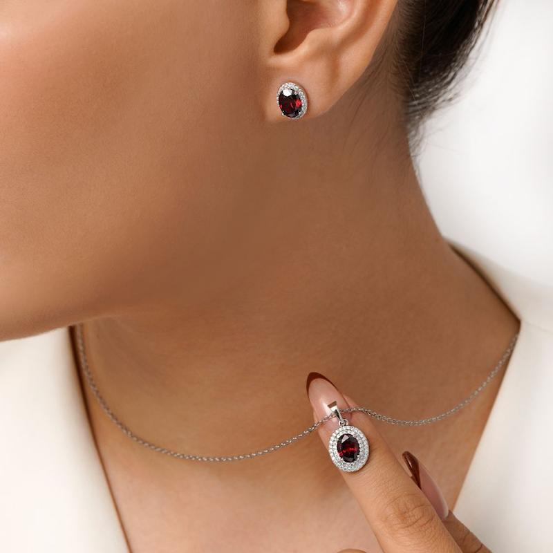 نیم ست جواهری دونه اناری ژوپینک 