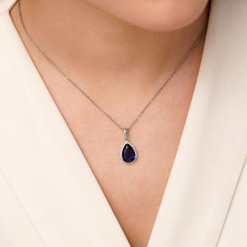 گردنبندنگین سورمه ای ژوپینگ 