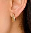گوشواره حلقه حلزونی ژوپینگ 