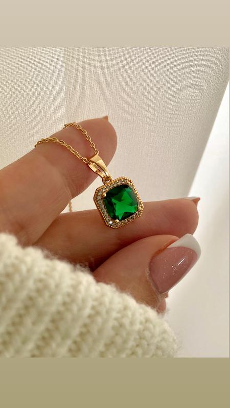 گردنبند زمردی ژوپینگ
