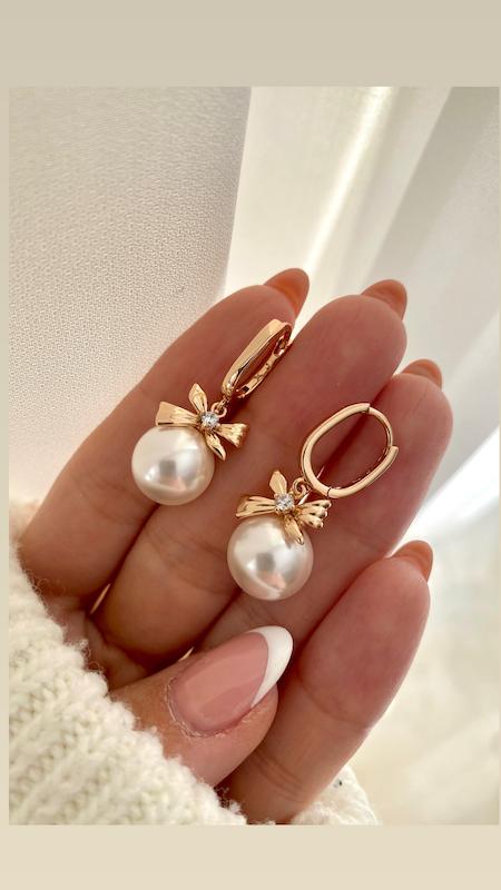 گوشواره مروارید پاپیون ژو‌پینگ 