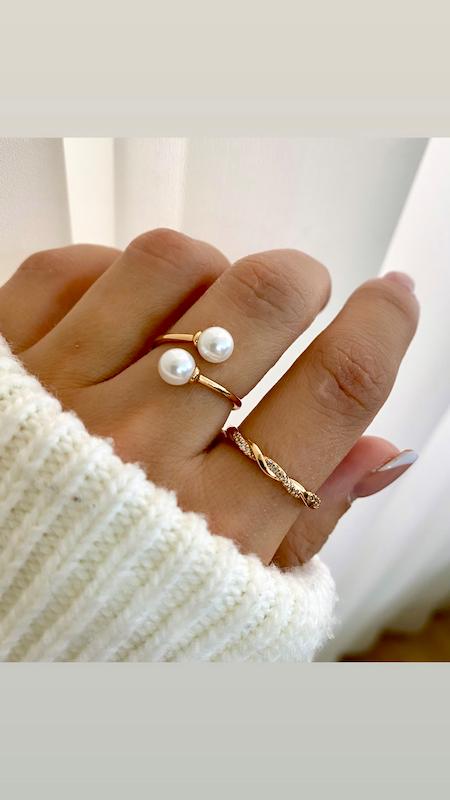 انگشتر دومروارید ژوپینگ