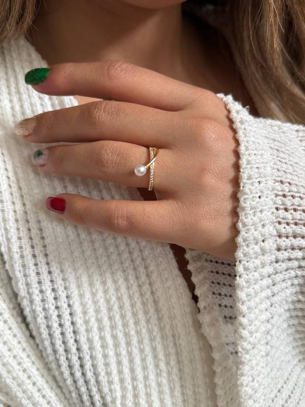 انگشترمروارید و نگین