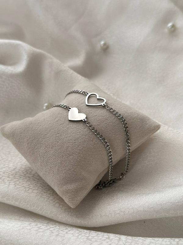 ست دستبند قلبی