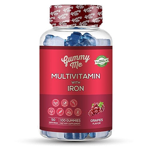 مولتی ویتامین آیرون پاستیلی گامی می MULTIVITAMIN IRON GUMMY ME