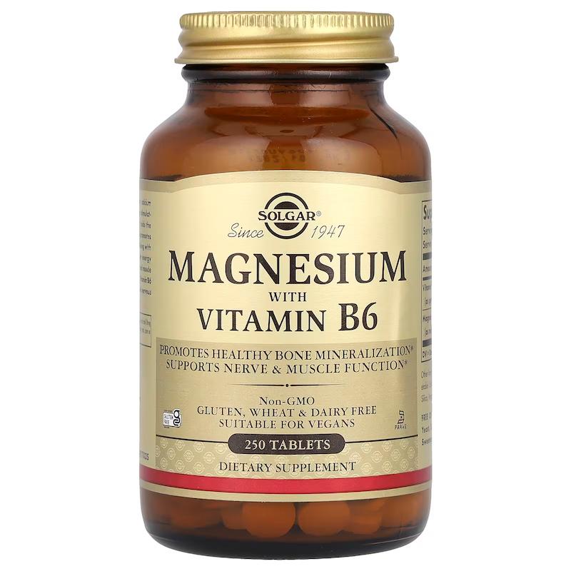 منیزیم ویتامین ب۶سولگار MAGNESUM VITAMIN B6 SOLGAR