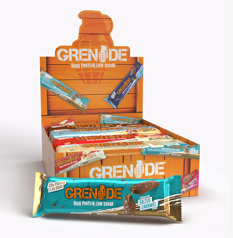 پروتئین بار گرینید با ۱۲طعم مختلفPROTEIN BAR SELECTION BOX GRENIDE 