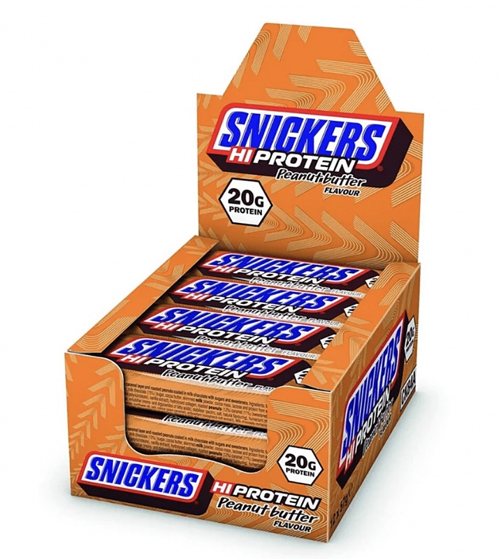 پروتئین بار اسنیکرز بادام زمینیSNICKERS HIPROTEIN 