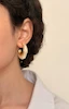 گوشواره حلقه ای دفرمه مروارید(کد5005)