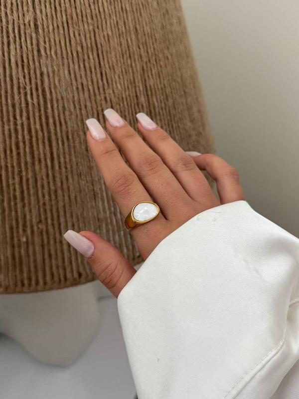 انگشتر سفید طلایی