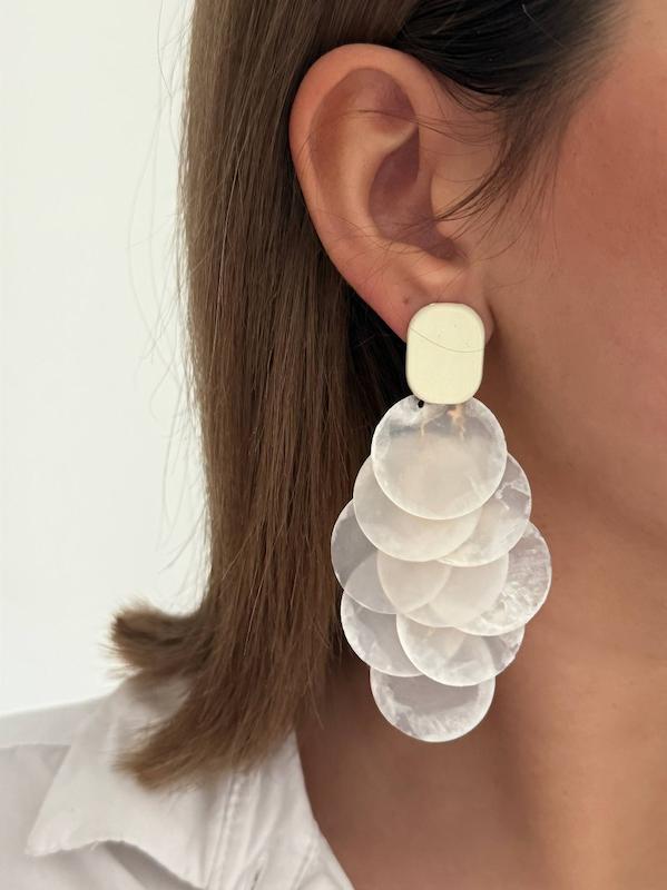 گوشواره طرح سنگ 