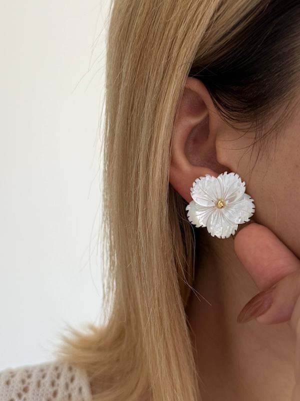 گوشواره صدف طبیعی