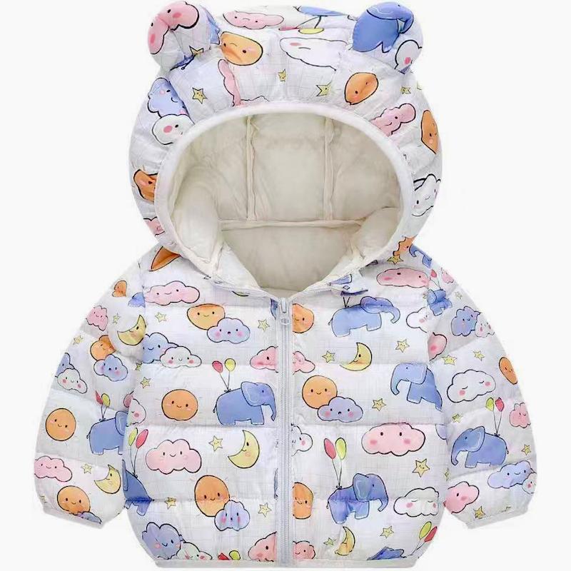 کاپشن پفکی مدل فیل و ابر 9-36 ماه کد 14357