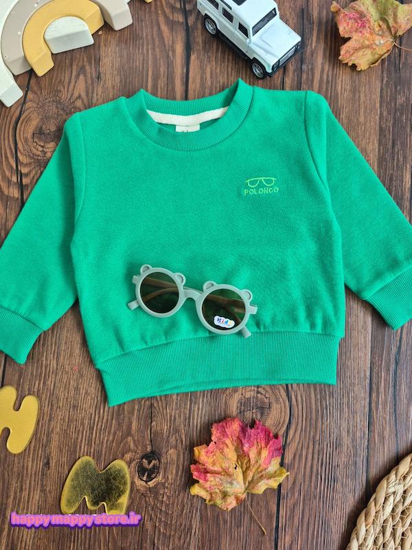 بلوز سلانیک رنگ سبز 1-4 سال کد 12467