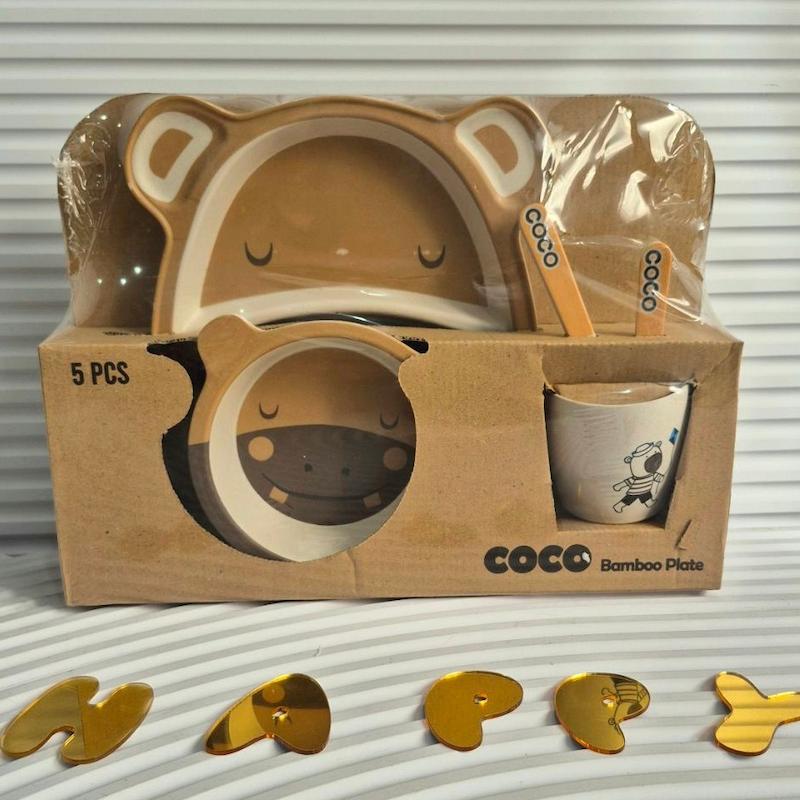 ظرف غذای کودک بامبو