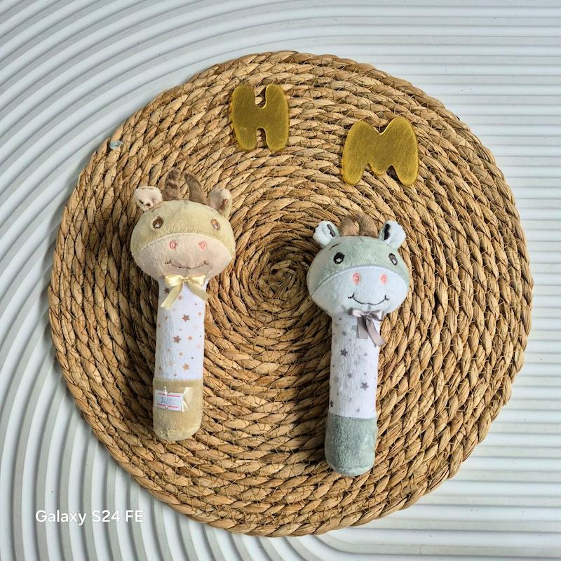 پوپت و جغجغه مخمل مدل آهو کد 74684