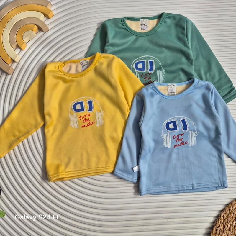 ست بلوز شلوار داخل کرکی 1-5 سال طرح DJ کد 14505