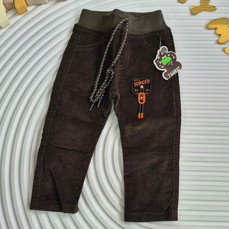 شلوار کتان مخمل کبریتی 9-36 ماه کد 16122