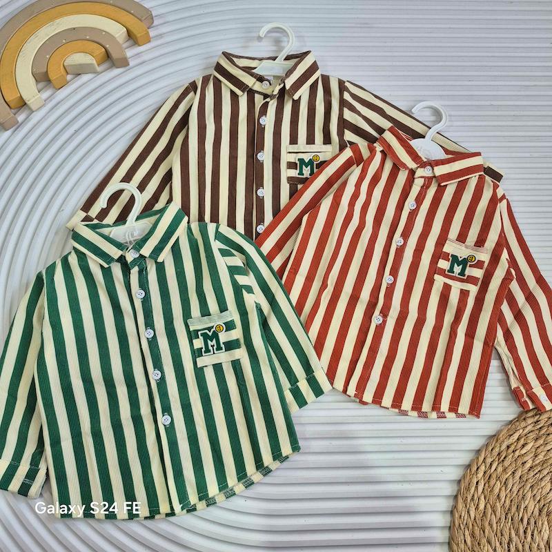 پیراهن کبریتی راه راه 9-48 ماه مدل M کد 14549