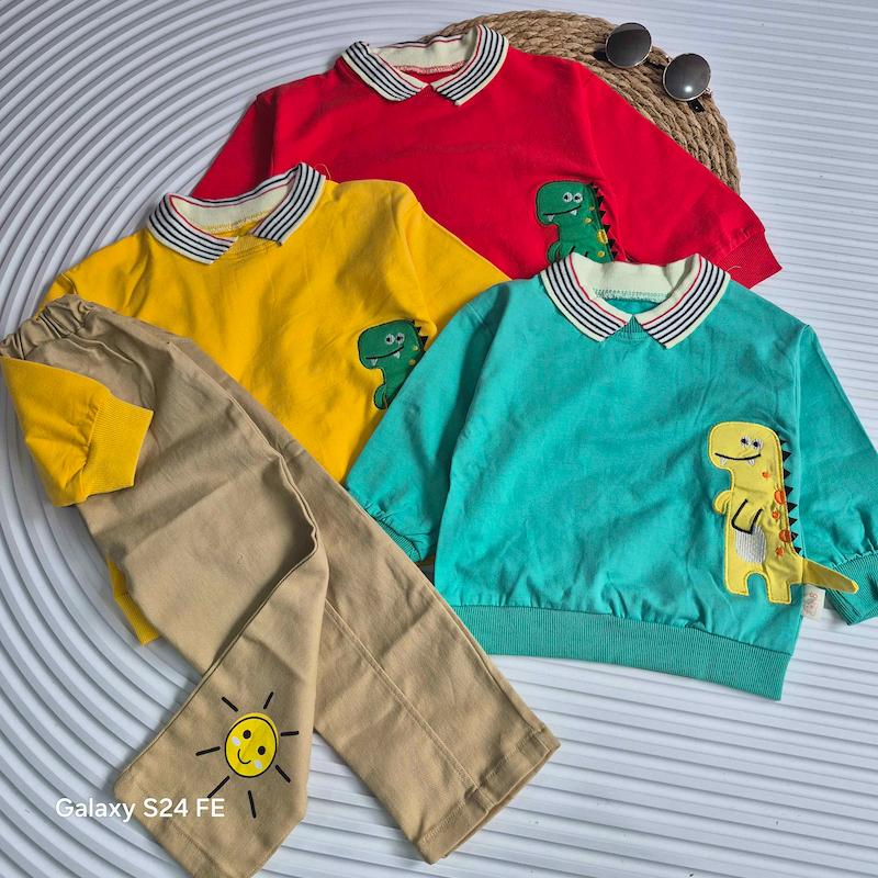 ست بلوز و شلوار مدل دایناسور کد 16108