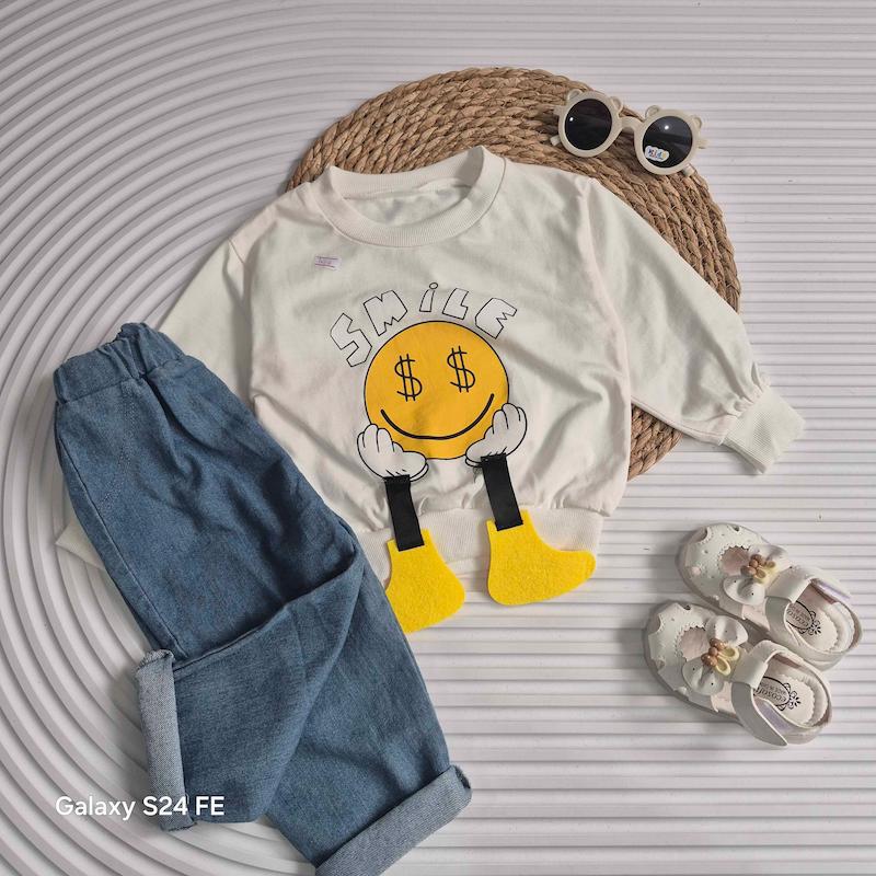 ست دورس و شلوار 2-5 سال مدل smile کد 14118