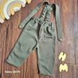 ست 3 تکه بلوز شلوار طرح رد پا 3-24 ماه کد 12575