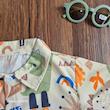 ست هاوایی طرح داینو کرم 1-5 سال کد 13469