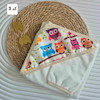 حوله و ليف گل سرخ طرح جغد کد 55141