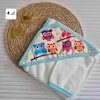 حوله و ليف گل سرخ طرح جغد کد 55141