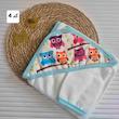 حوله و ليف گل سرخ طرح جغد کد 55141
