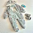 سرهمی مخمل لاینر دار  مدل رنگین کمان 0-1 سال کد 14637