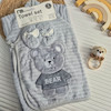 حوله 5 تکه مادرکر طرح Bear طوسی کد 55154