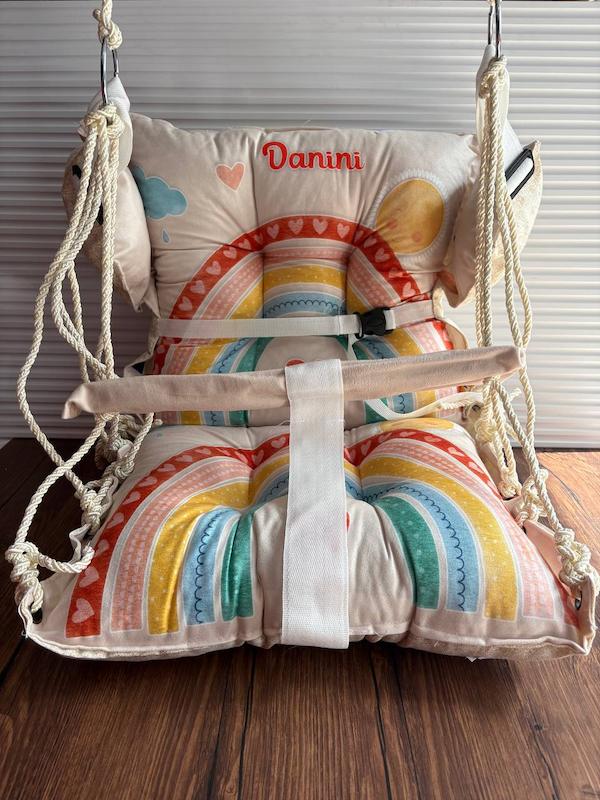 تاب نوزاد مخمل مدل رنگین کمان کد 77375