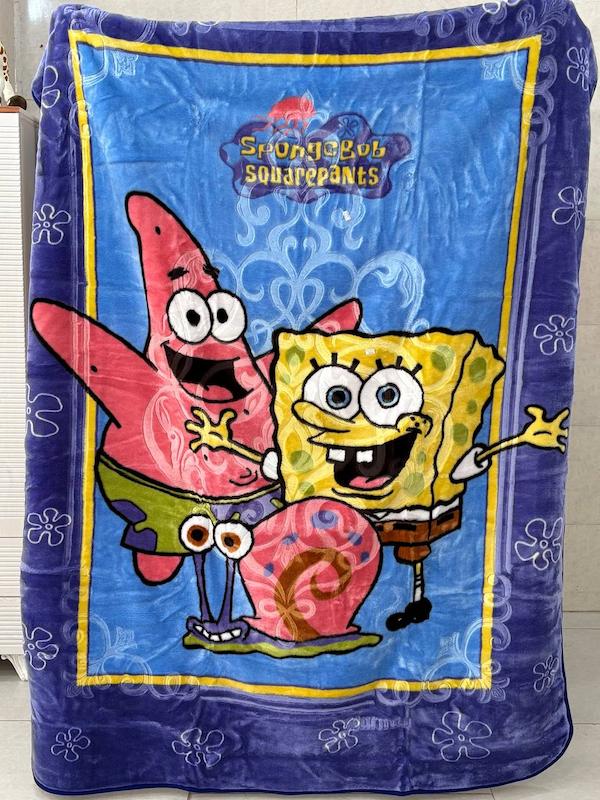 پتو یکنفره باب اسفنجی 220*160 کد 77171