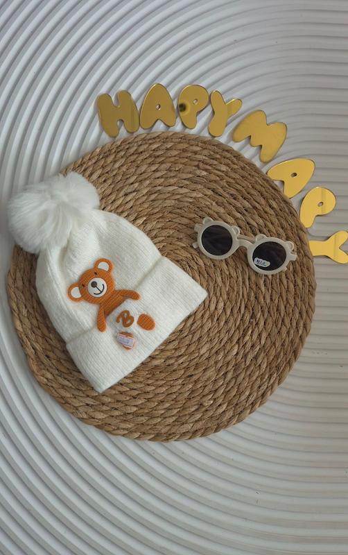 کلاه بافت تدی 1-5 سال کد 15230