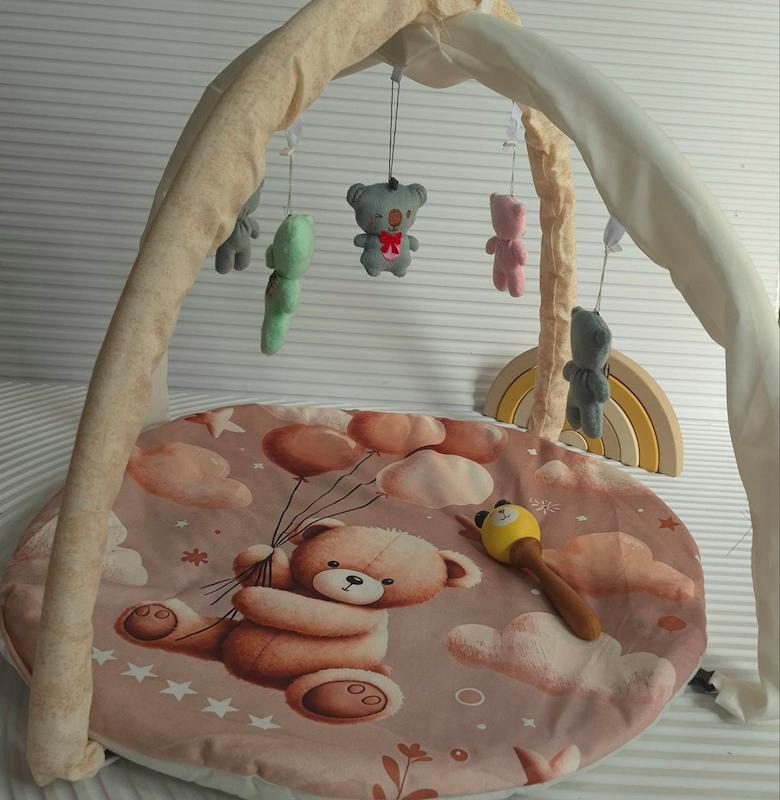 تشک بازی مخمل مدل خرس و بادکنک کد 42110