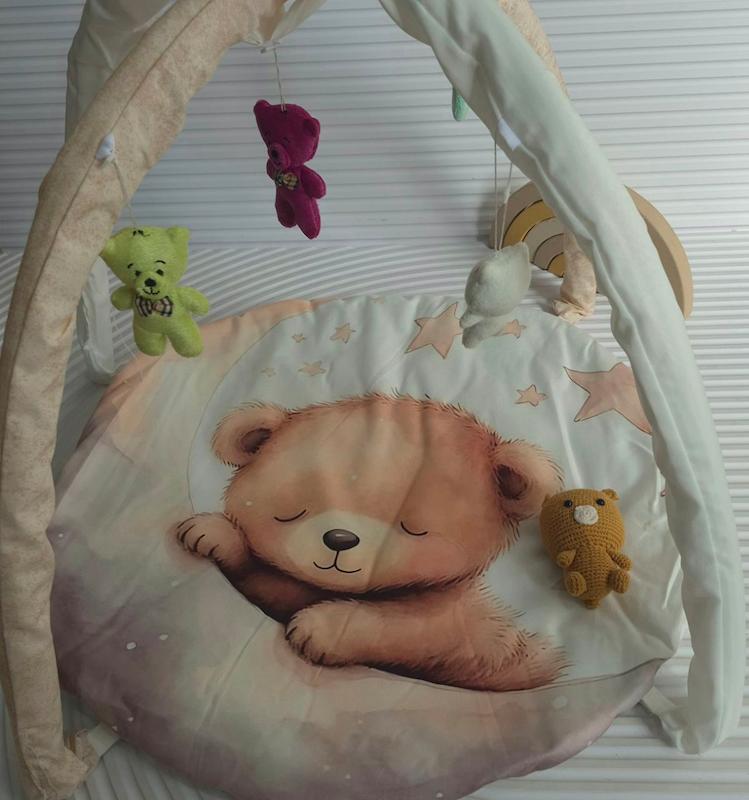 تشک بازی مخمل مدل خرس خوابیده کد 42110