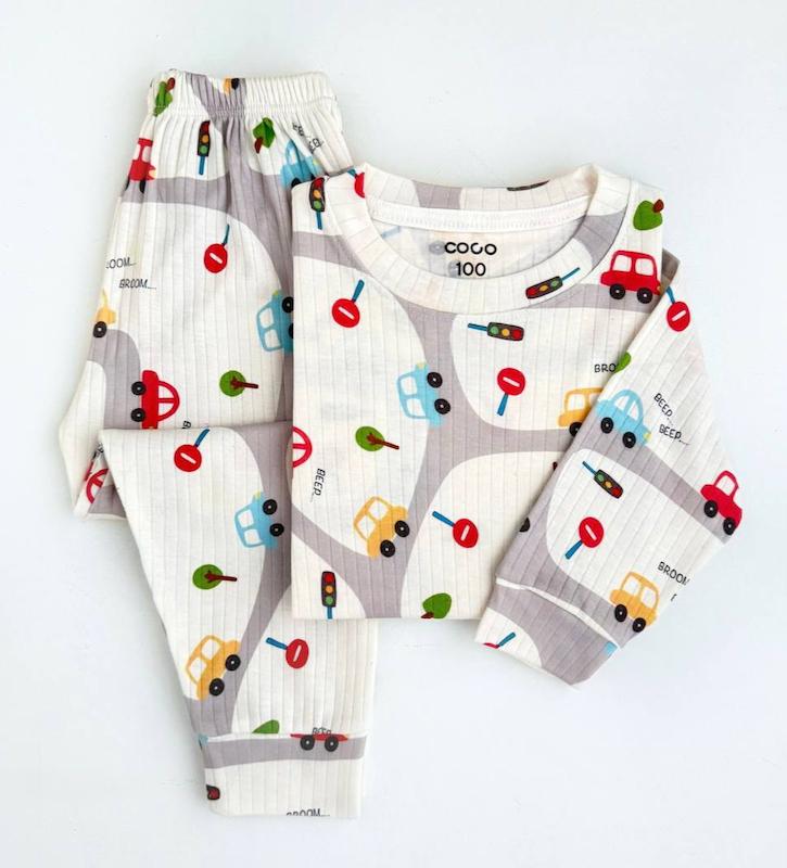 بلوز شلوار مدل ماشین 1-4 سال کد 12464