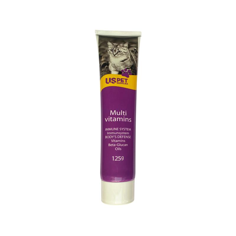 خمیر مولتی ویتامین، مخصوص گربه، 125 گرمی، یو اس پت  Uspet, Cat Multi Vitamin Paste, 125g   
