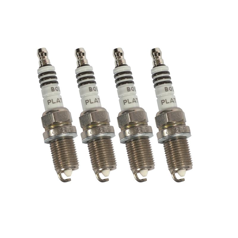 شمع خودرو BOSCH مدل تک پلاتین پایه کوتاه کله قندی کد FR8DPX (اصل آلمان)