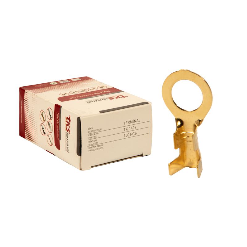 سر سیم  تی کی اس مدل گرد 8 برنجی کد TK1409 مجموعه 150عددی