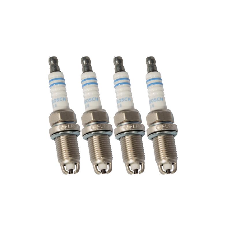 شمع خودرو BOSCH مدل دو پلاتین پایه کوتاه کد FLR8LDCU-+9 بسته 4 عددی (آلمان)