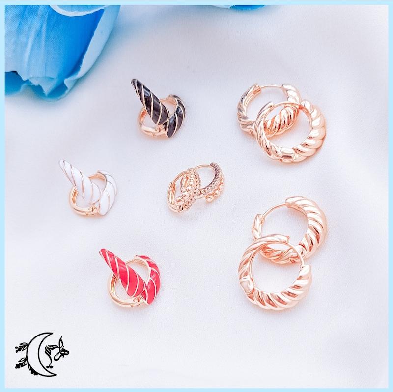 گوشواره ژوپینگ حلزونی 