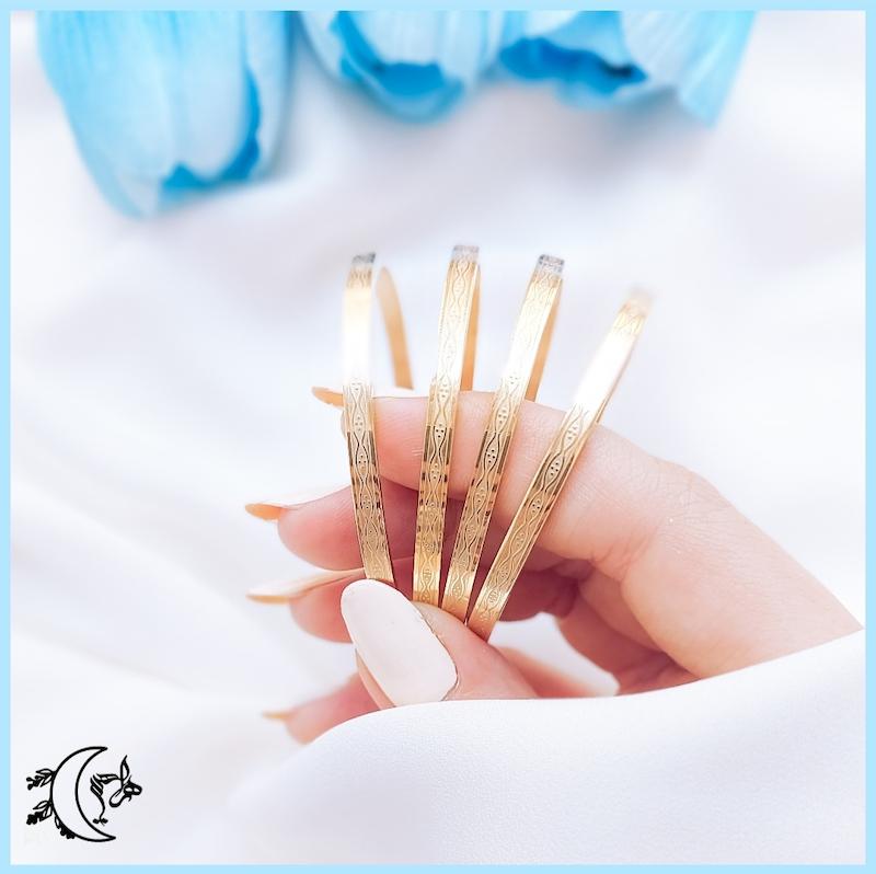 دستبند النگویی موج زرین 