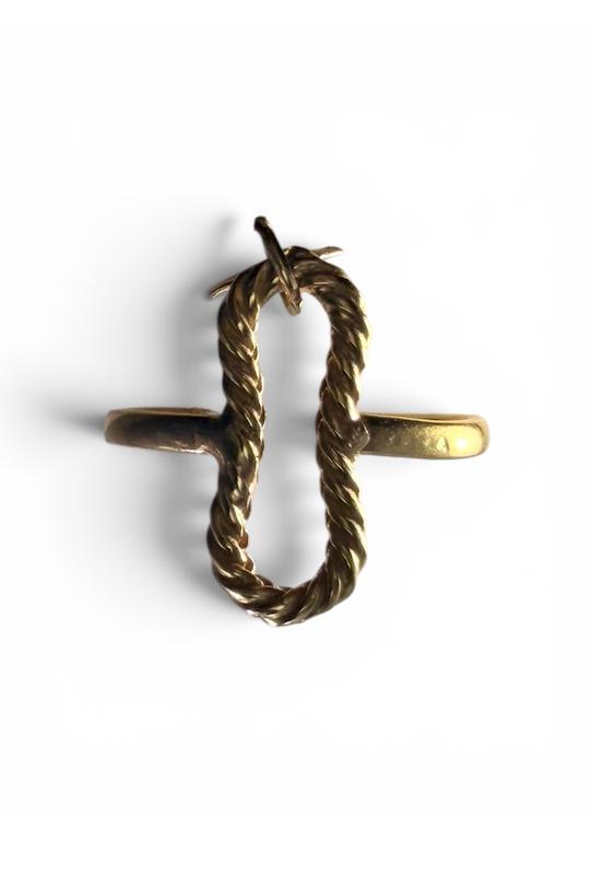 انگشتر مینیمال آویز دار کد ۴۵ 