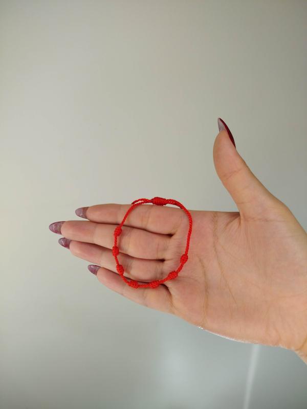 دستبند ۷ گره آرزو | رد استرینگ (Red String)