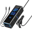 اینورتر برق خودرو Powerology، Powerology 300W x2 AC Socket Car Power Inverter، اینورتر خودرو 300 وات، مبدل برق خودرو، اینورتر فندکی، اینورتر USB-C و USB-A شارژ سریع PWCPI300WBK با گارانتی