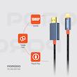 کابل Lightning به HDMI پرودو، Porodo Lightning to HDMI Cable، PD-CBL0017-BK، کابل انتقال تصویر آیفون به تلویزیون، کابل HDMI برای آیفون، کابل ویدئو آیفون با گارانتی