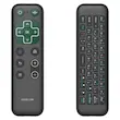 ریموت بی‌سیم گرین لاین، Green Lion Wireless Remote with Keyboard and Mouse، کیبورد و ماوس بی‌سیم برای تلویزیون، ریموت هوشمند اندروید TV، کنترل بی‌سیم با دانگل USB، GNWIRKYMS5BK با گارانتی